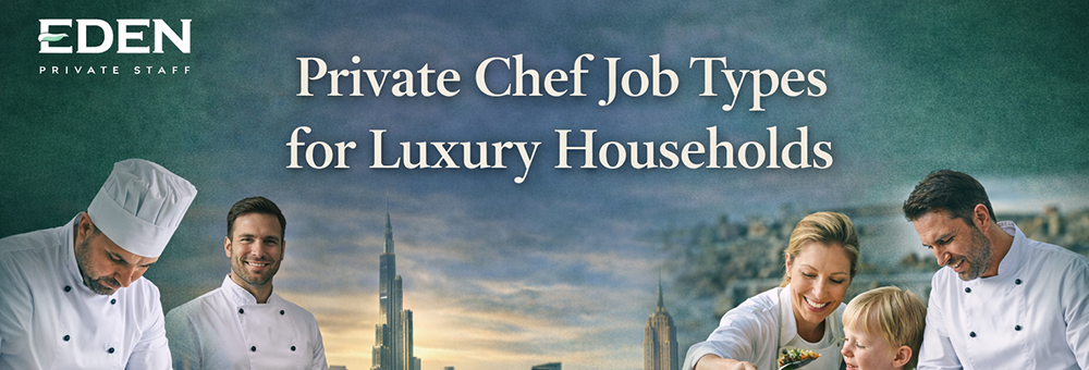Private Chef Job Types for Luxury Households