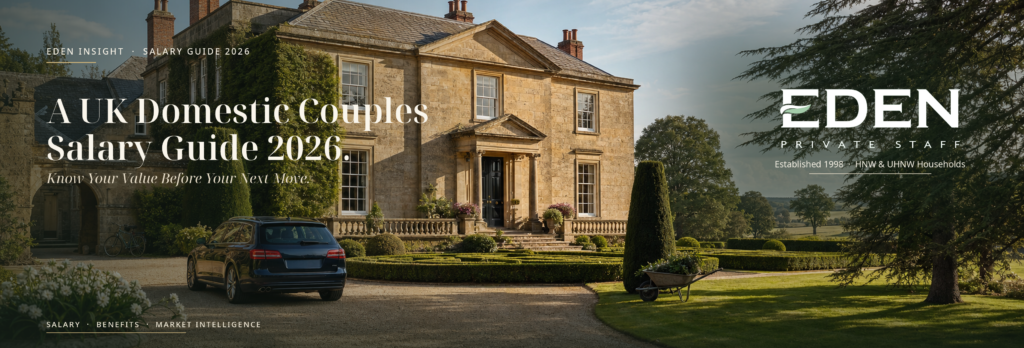 Domestic Couples Salary Guide 2026 UK | Eden Private Staff